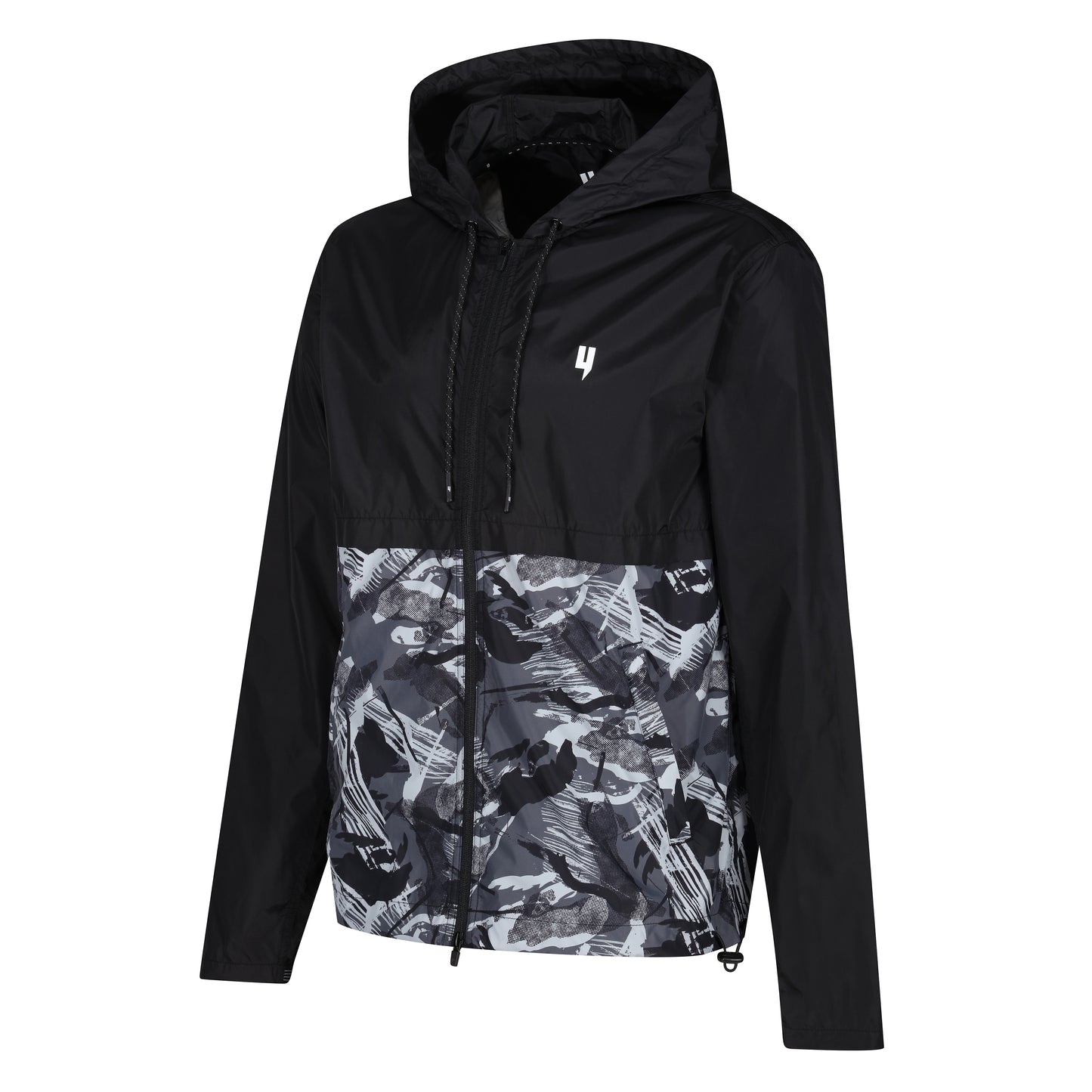 PERFORMANCE RUNNING JACKET BLACK CAMO