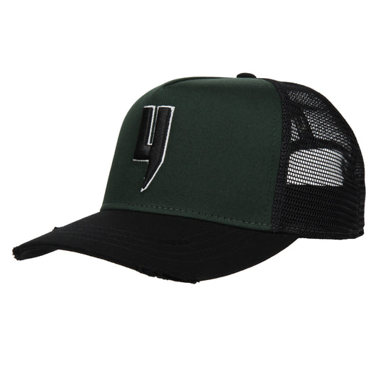 Y LOGO CAP GREEN BLACK
