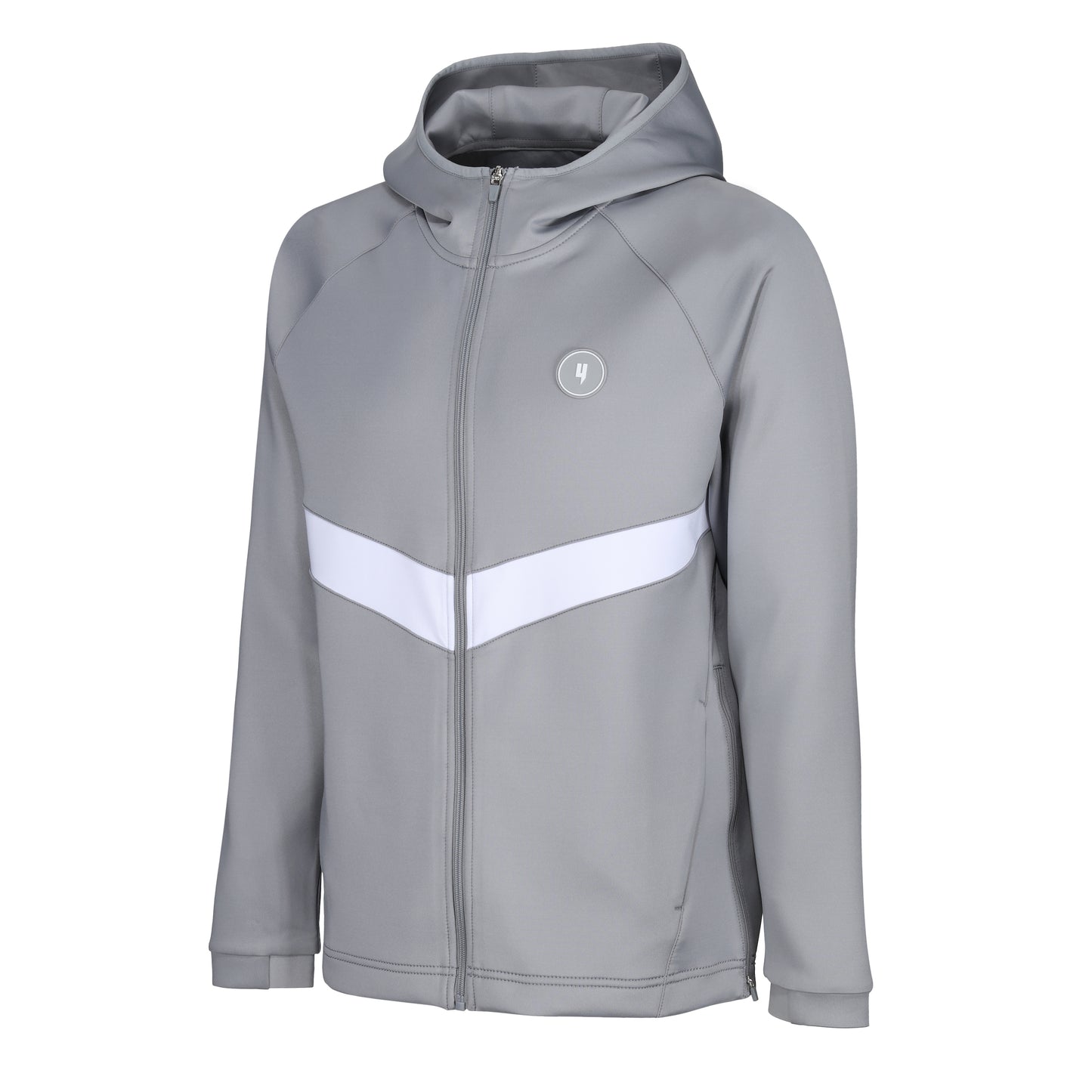 TEAM TRACKSUIT TOP GREY/WHITE