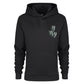 BLACK HOODY 3D Y LOGO GREEN