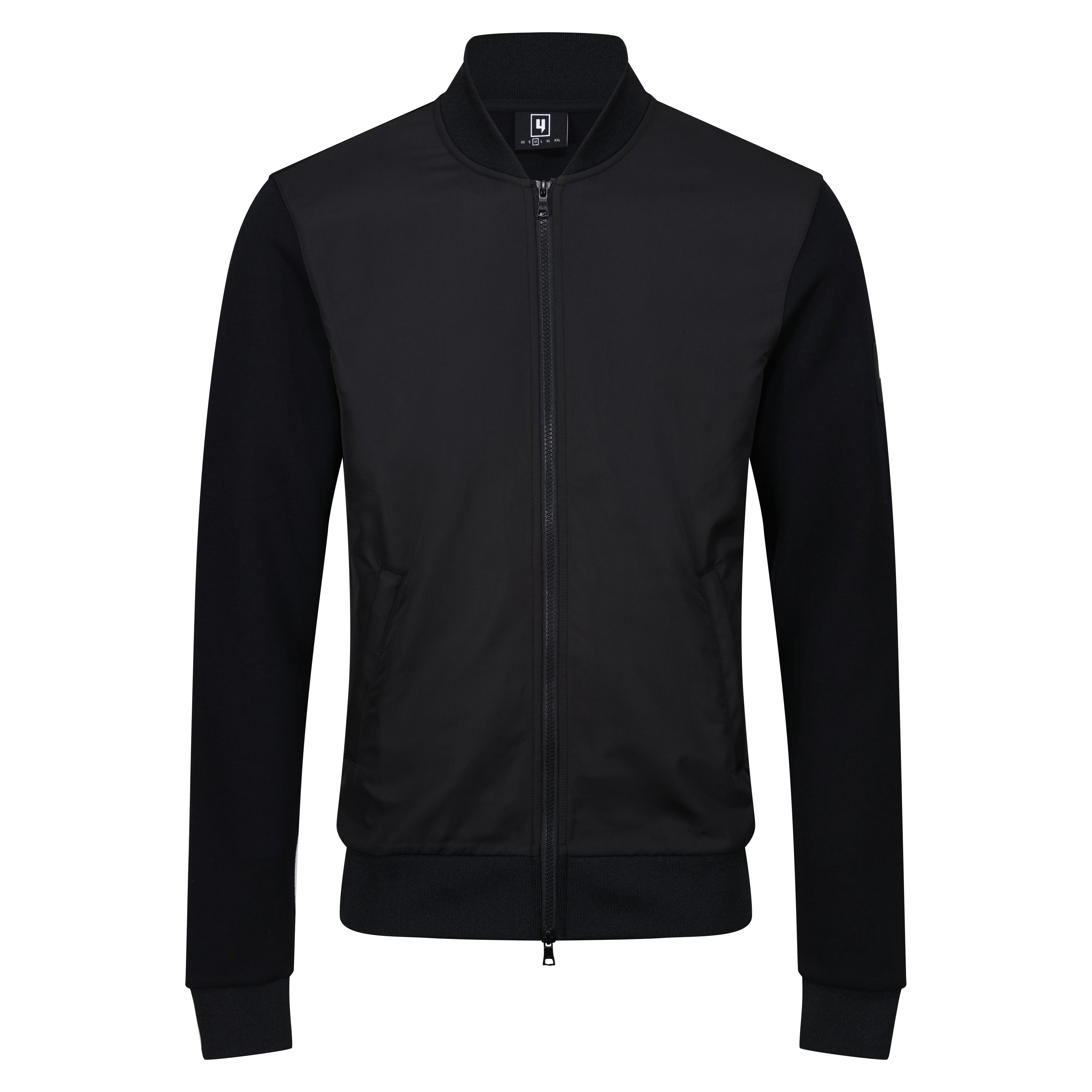 HYBRID BOMBER JACKET BLACK YELIR WORLD