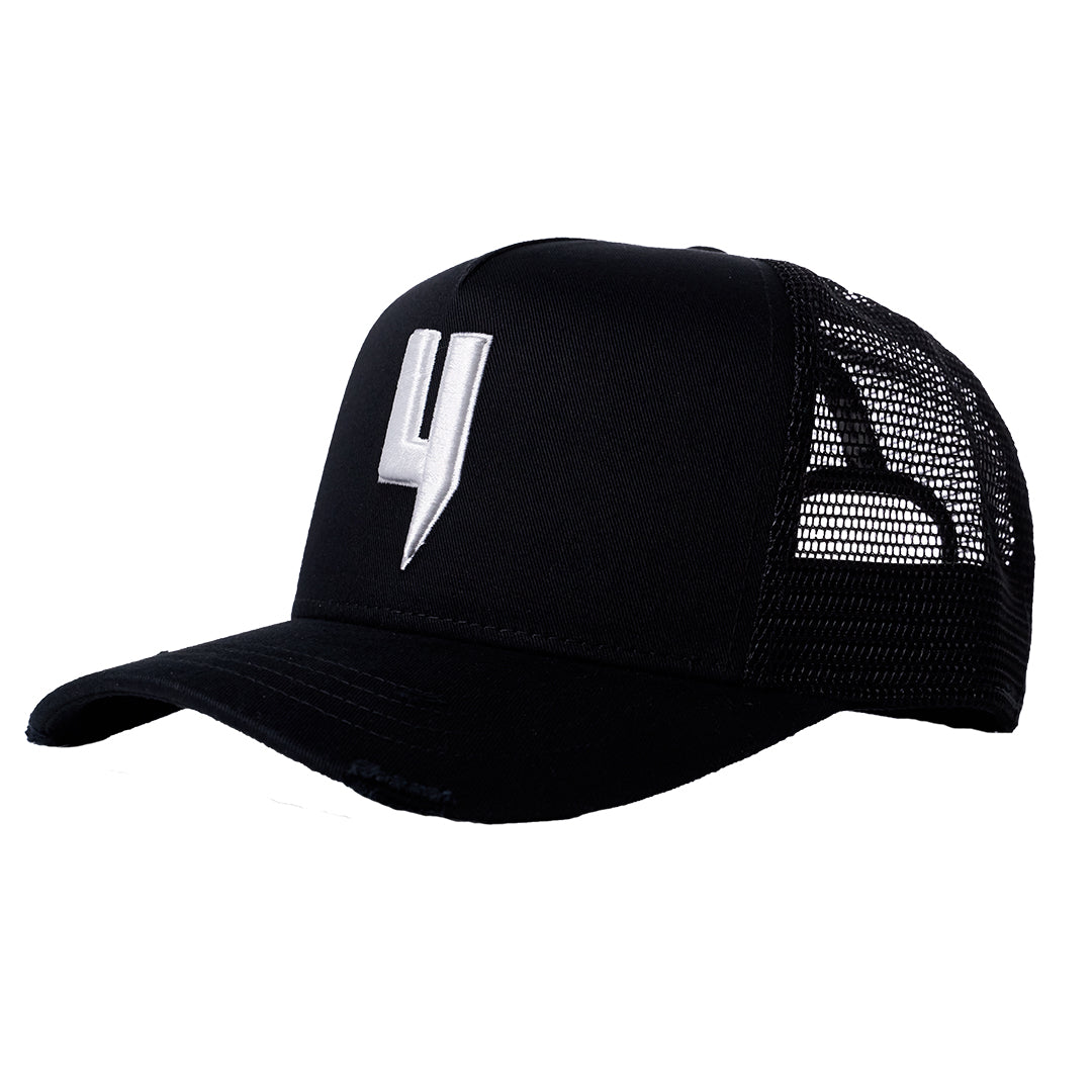 Y LOGO CAP BLACK WHITE Y