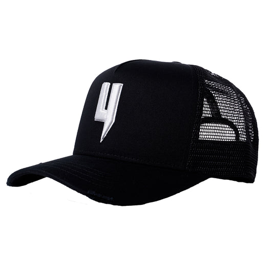 Y LOGO CAP BLACK WHITE Y