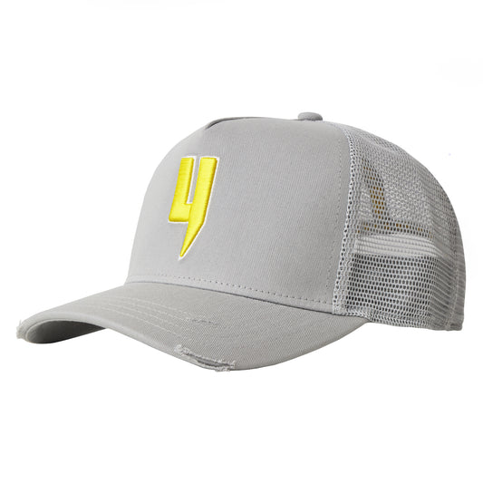 Y LOGO CAP GREY/YELLOW