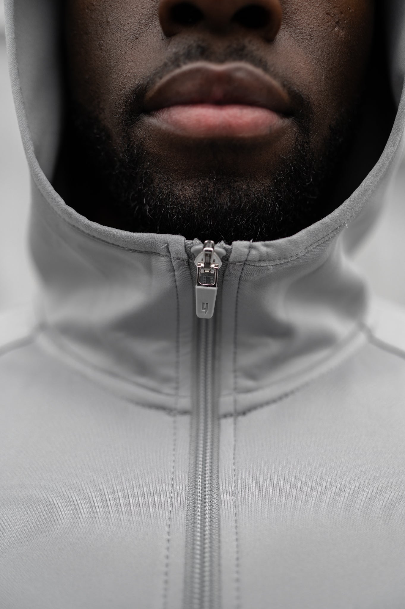 TEAM TRACKSUIT TOP GREY/WHITE