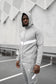 TEAM TRACKSUIT TOP GREY/WHITE