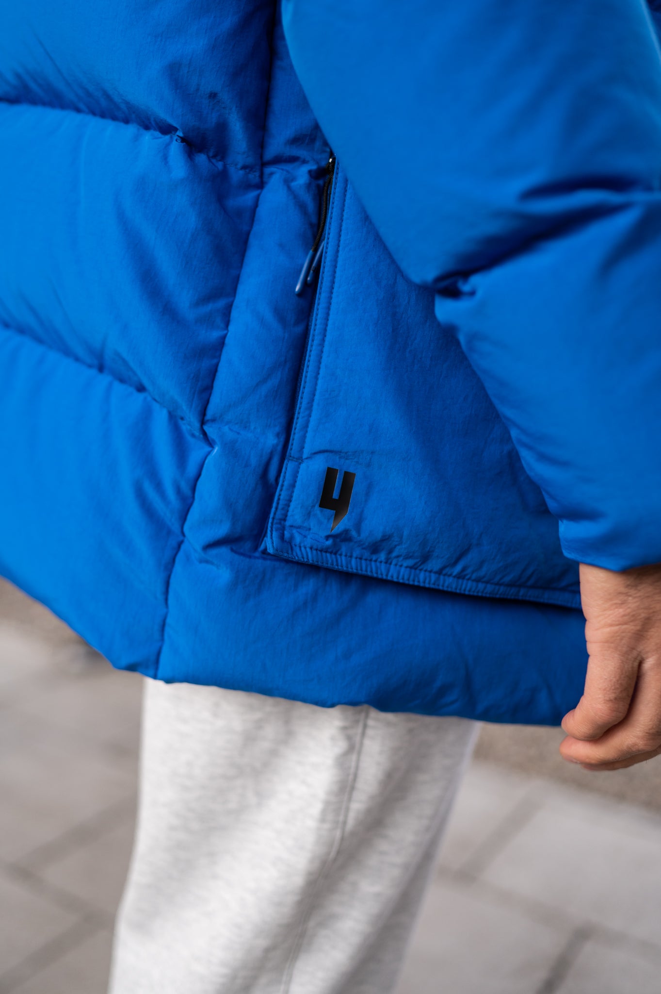 PUFFER COAT BLUE