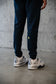 NAVY JOGGERS YELLOW Y WHITE OUTLINE