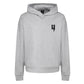 GREY RELAXED FIT HOODY SIGNATURE LOGO