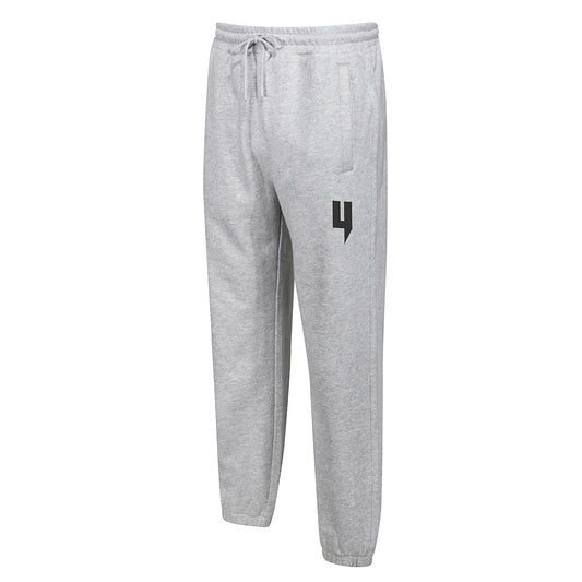GREY RELAXED FIT JOGGERS SIGNATURE LOGO