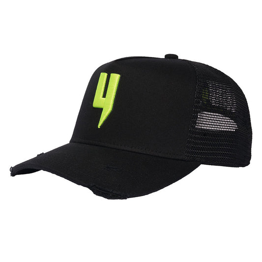 Y LOGO CAP BLACK/NEON