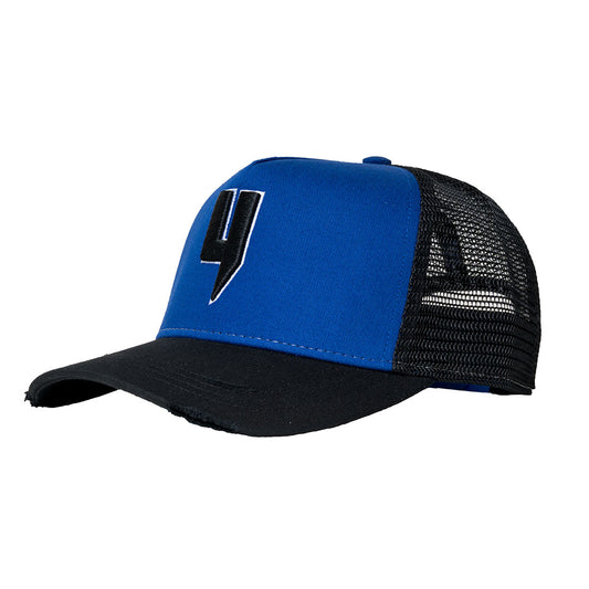 Y LOGO CAP BLACK BLUE