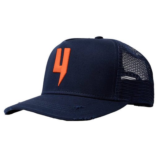 Y LOGO CAP NAVY NEON ORANGE